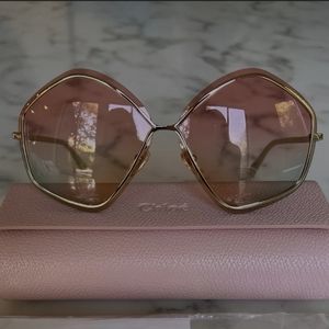 Chloe Pink/Green Gradient Sunglasses